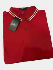Красный футболка поло мужская