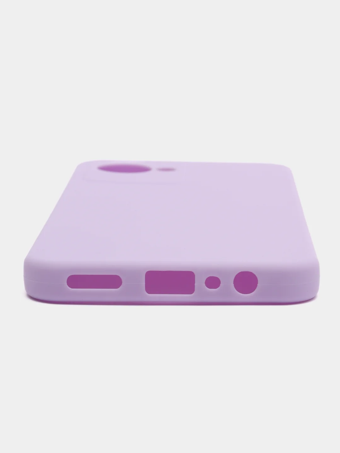 Сиреневый чехол для Realme C30 / C30S / Narzo 50i PRIME / Реалми силиконовый, матовый, прозрачный