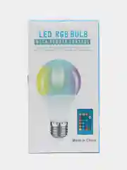 Цветная светодиодная лампа, LED RGB, с пультом