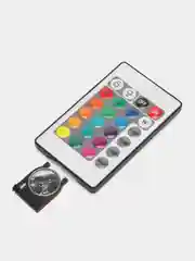 Цветная светодиодная лампа, LED RGB, с пультом