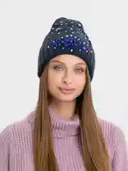 Синий шапка "Ролина"