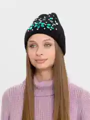 Зелёный хаки шапка "Ролина"