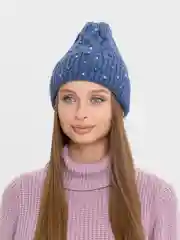 Индиго шапка "Ролина"