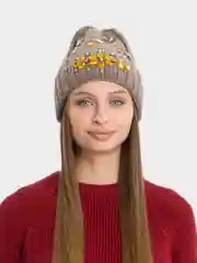 Бежевый шапка "Ролина"
