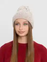 Светло-бежевый шапка "Ролина"