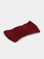 Алый повязка вязаная на голову, женский ободок