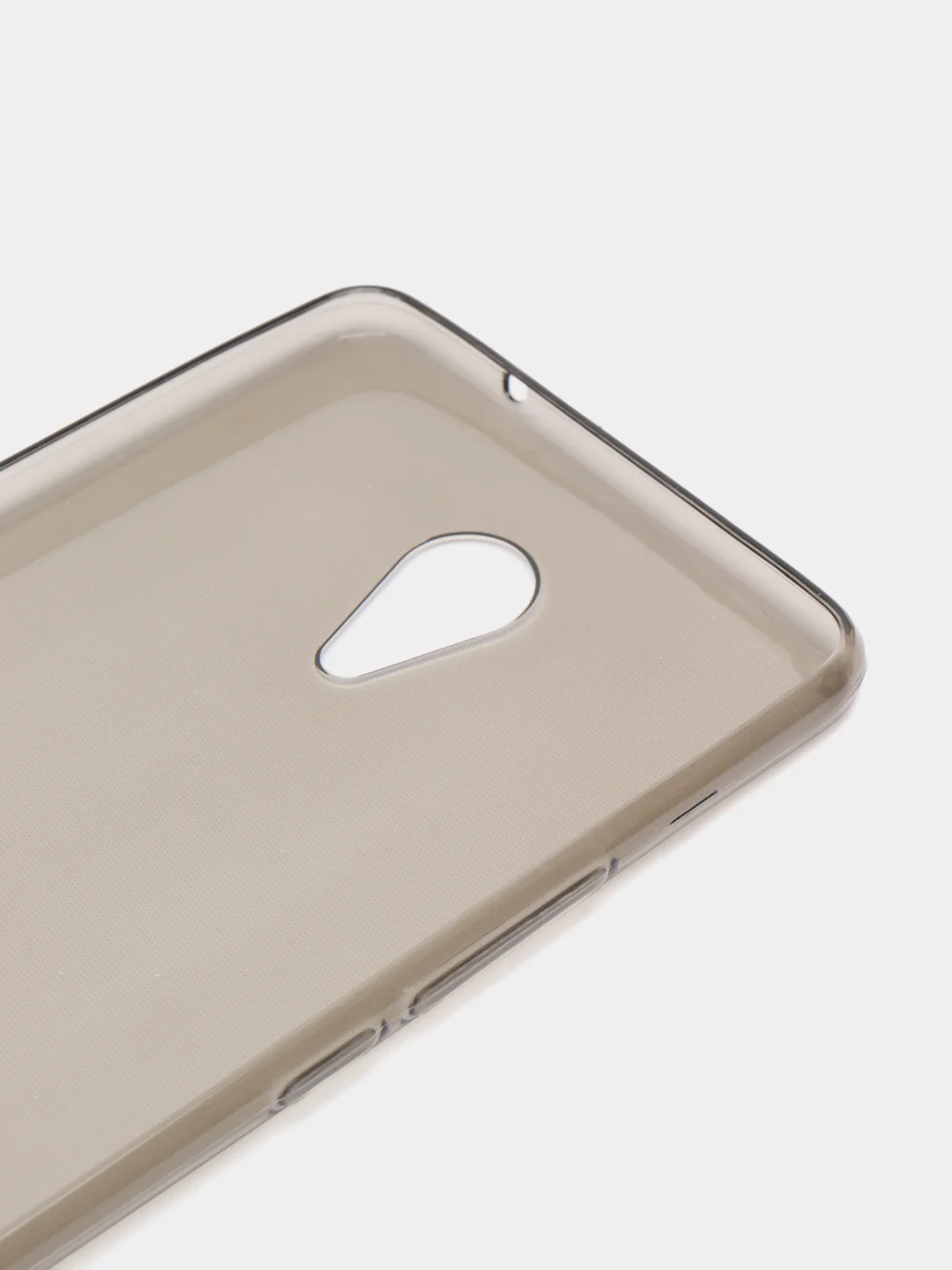 Тёмно-серый прозрачный силиконовый чехол на Meizu M3 Max