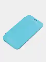 Голубой чехол-книжка для Samsung Galaxy Core Prime, кожаный