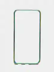 Бирюзовый бампер алюминиевый для iPhone 6, 6S, с золотым узором