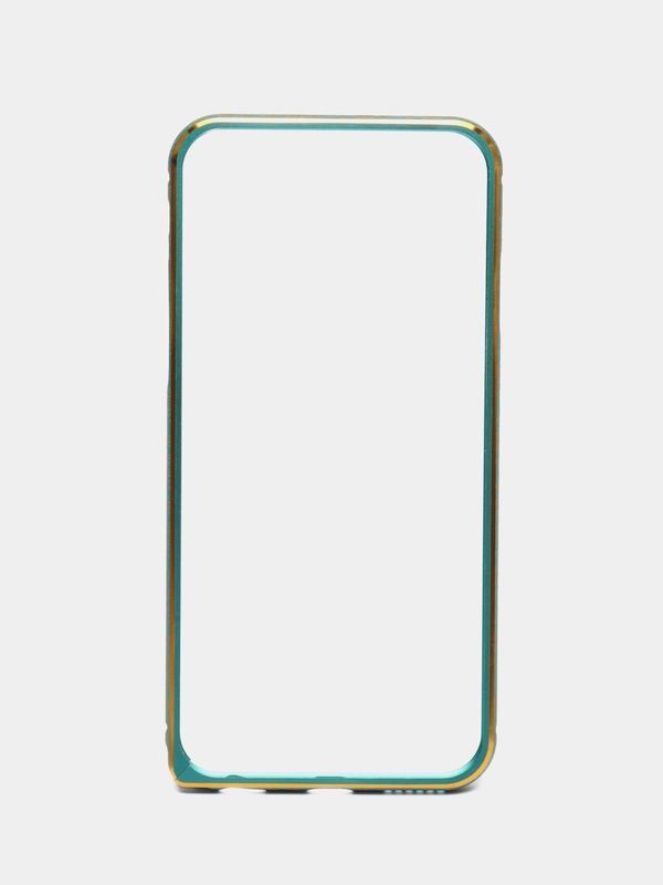 Бампер алюминиевый для iPhone 6, 6S, с золотым узором