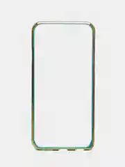 Бирюзовый бампер алюминиевый для iPhone 6, 6S, с золотым узором