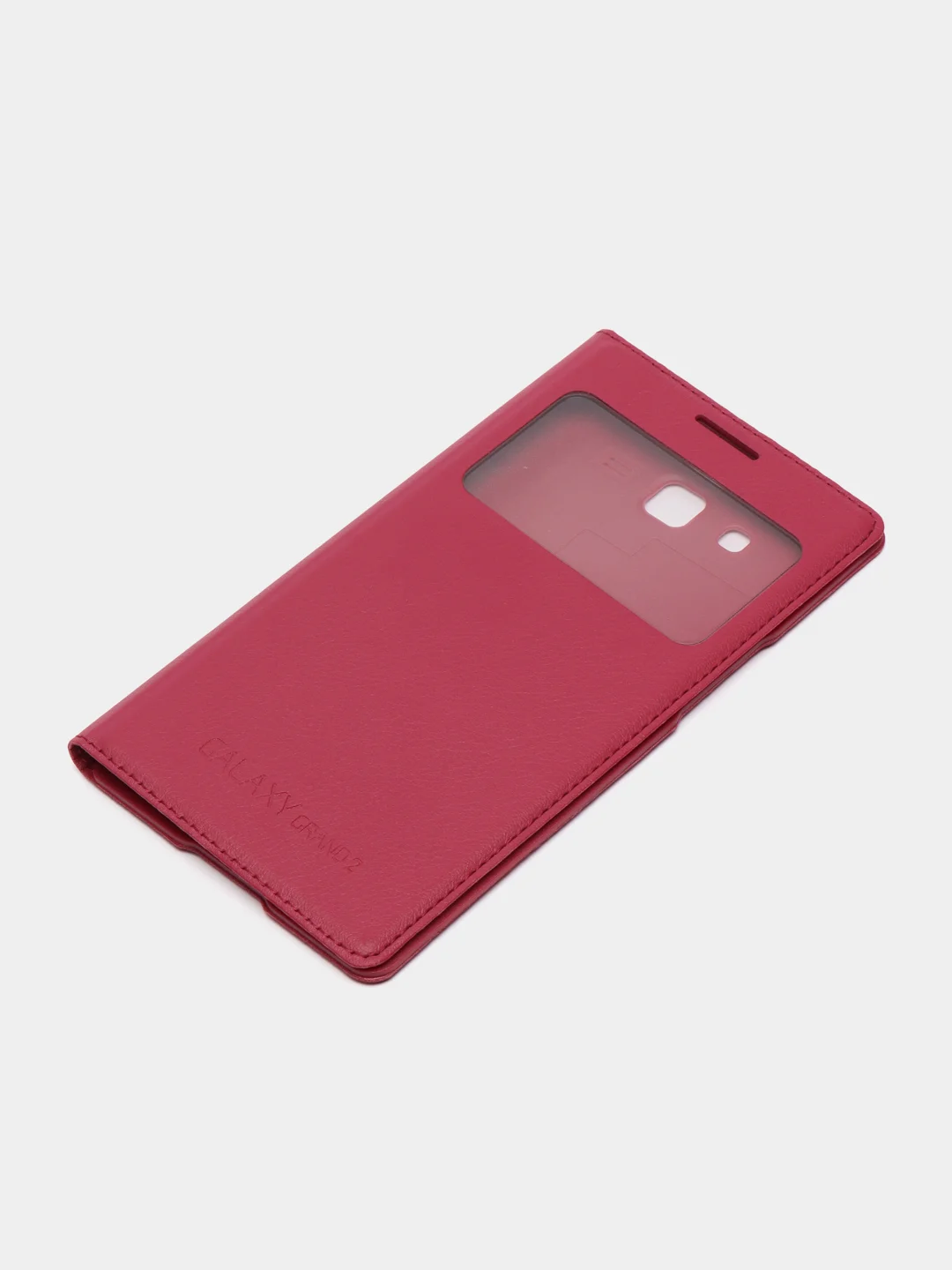 Фуксия кожаный чехол-книжка для Samsung Galaxy Grand 2