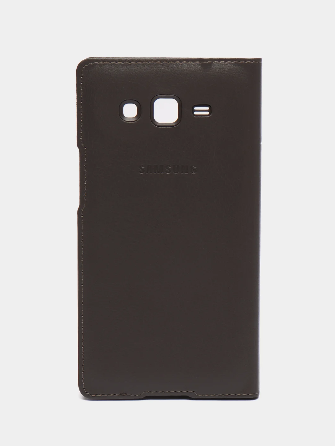 Бежевый меланж кожаный чехол-книжка для Samsung Galaxy Grand 2