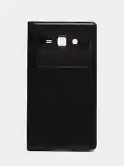 Черный кожаный чехол-книжка для Samsung Galaxy Grand 2