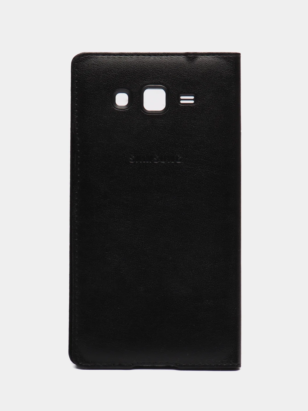 Черный кожаный чехол-книжка для Samsung Galaxy Grand 2