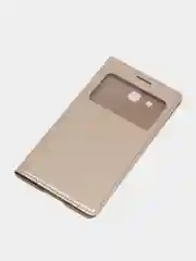 Кремовый кожаный чехол-книжка для Samsung Galaxy Grand 2