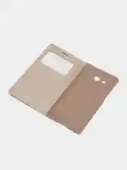 Кремовый кожаный чехол-книжка для Samsung Galaxy Grand 2