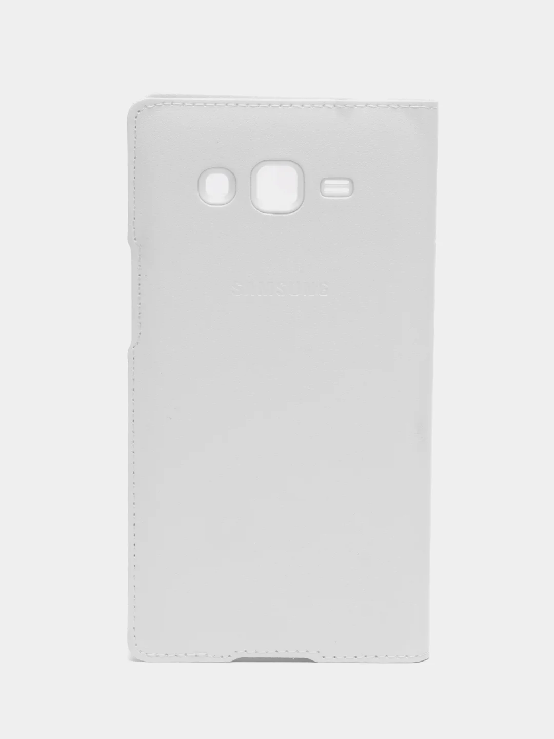 Белый кожаный чехол-книжка для Samsung Galaxy Grand 2