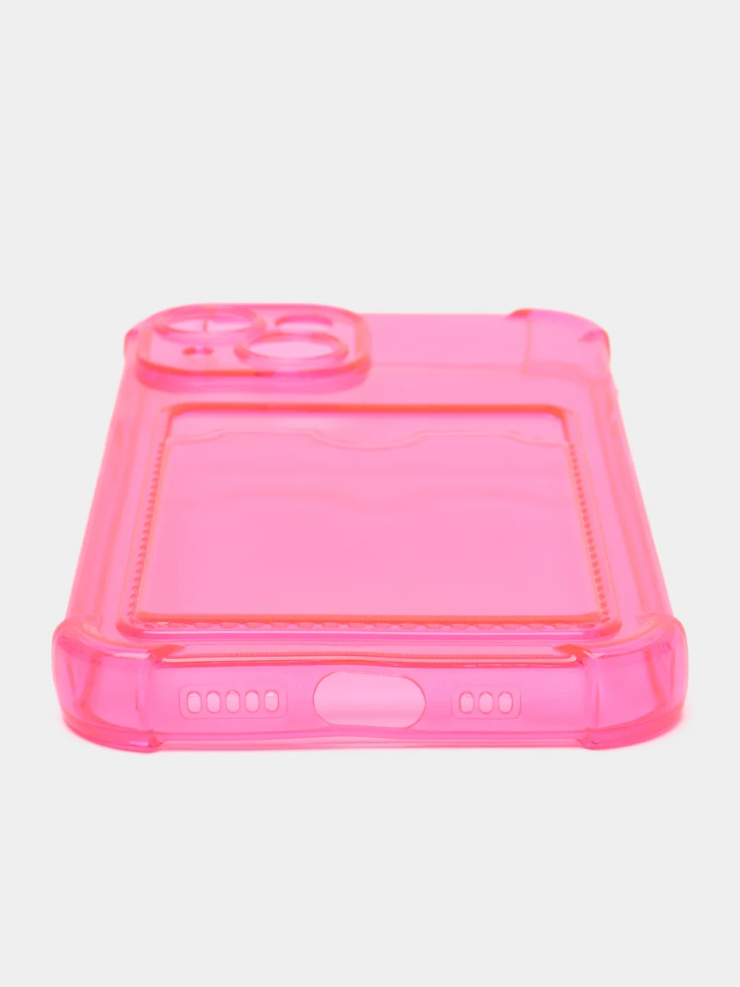 Фуксия чехол с карманом для карт iPhone XR, 11, 12, 13, 14, 15, Pro, Pro Max, Plus, 7, 8, айфон