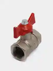 Кран шаровый Ду 15 (1/2) PN40, латунный, покрыт никелем
