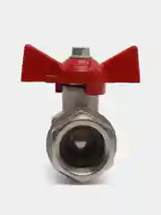 Кран шаровый Ду 15 (1/2) PN40, латунный, покрыт никелем