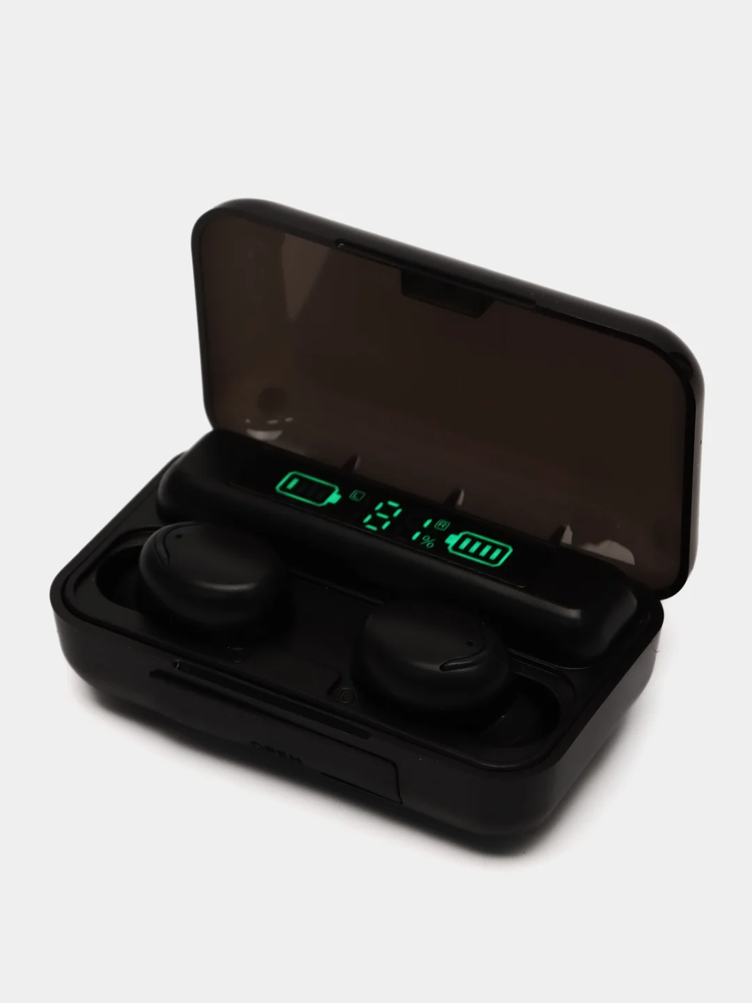 Черный наушники беспроводные с Power Bank, Bluetooth TWS F9-5