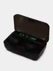 Черный наушники беспроводные с Power Bank, Bluetooth TWS F9-5