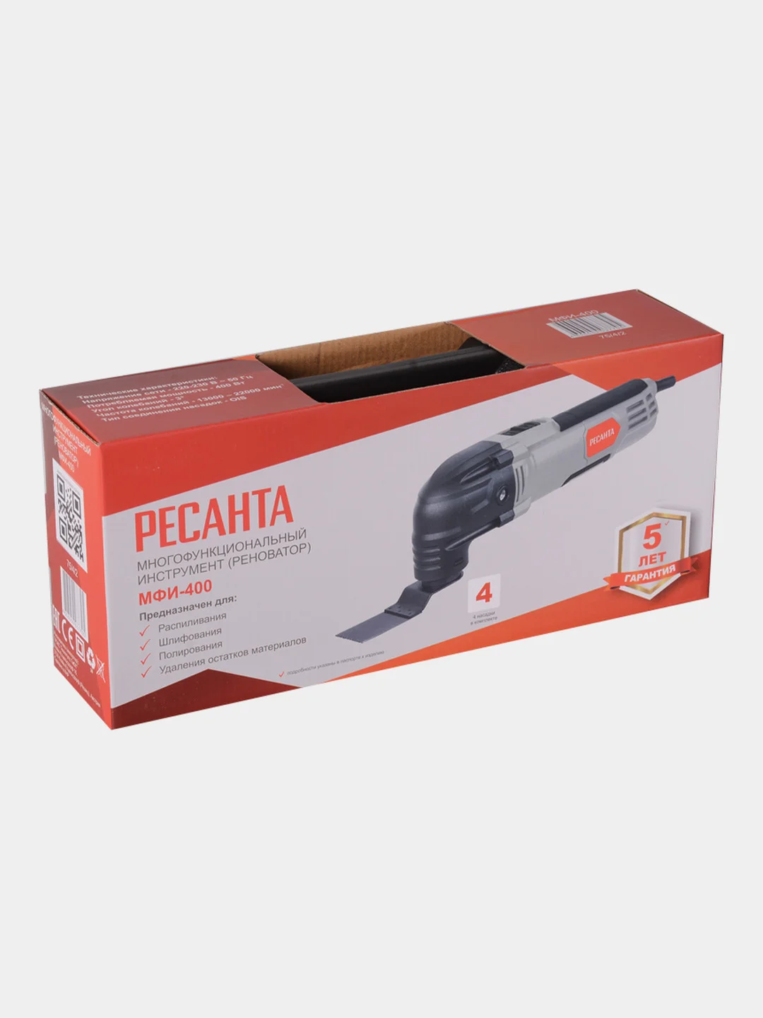 Многофункциональный инструмент (реноватор) МФИ-400 в кейсе Ресанта