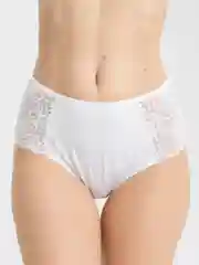Трусы женские, хлопковые, кружевные, белые