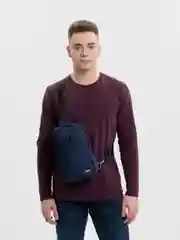 Синий рюкзак  мужской, на одно плечо с USB / Сумка мужская