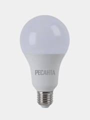 Лампа светодиодная LL-R-A80-20W-230-3K-E27 (груша 20Вт тепл. Е27) Ресанта