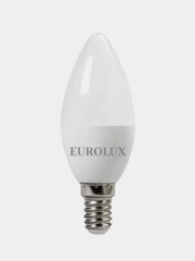 Лампа светодиодная LL-E-C37-6W-230-27K-E14 (свеча 6Вт тепл. Е14) Eurolux