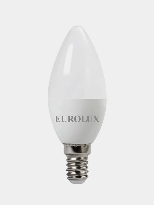 Лампа светодиодная LL-E-C37-5W-230-27K-E14 (свеча 5Вт тепл. Е14) Eurolux