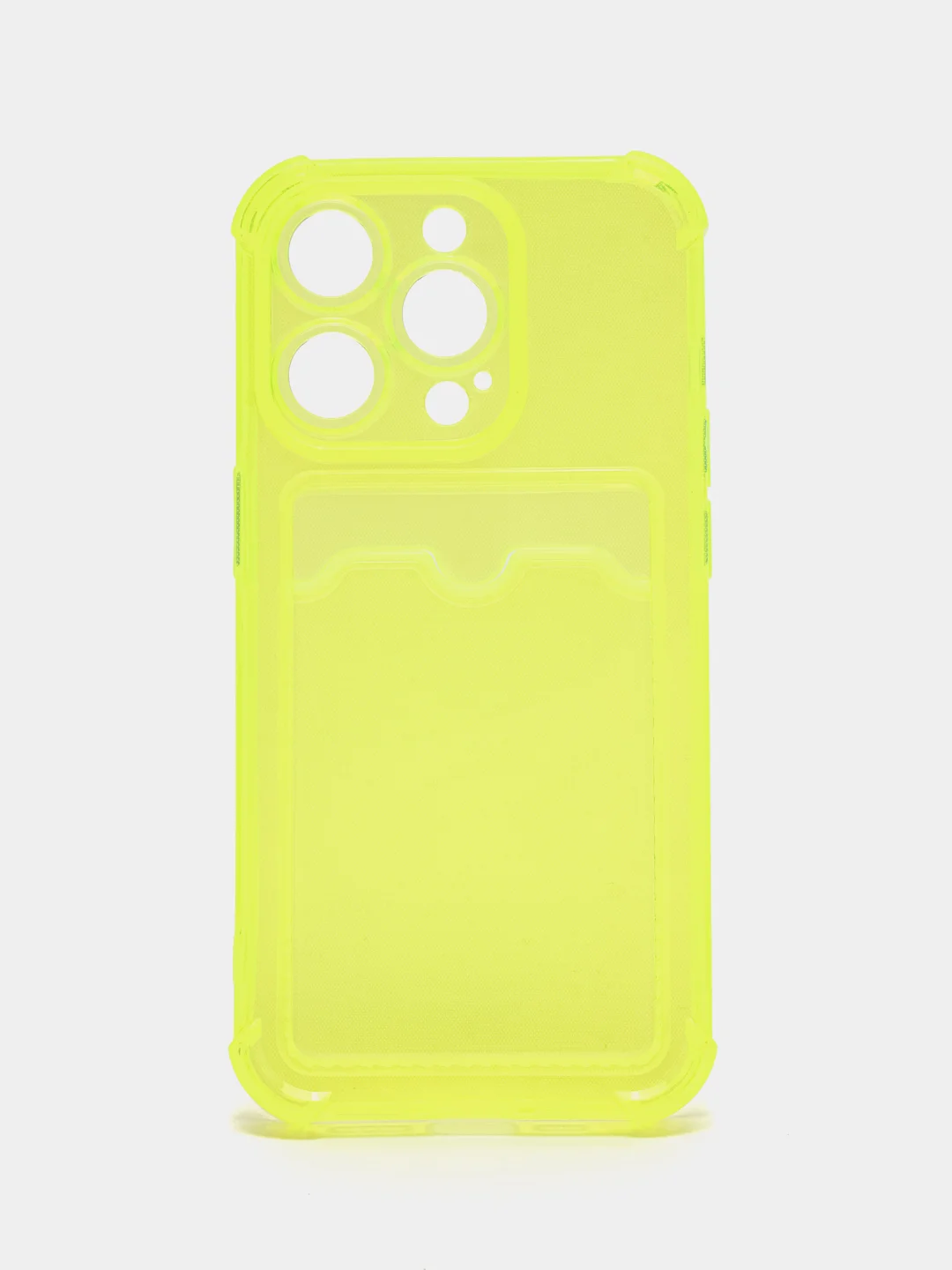 Лимонный чехол с карманом для карт iPhone XR, 11, 12, 13, 14, 15, Pro, Pro Max, Plus, 7, 8, айфон