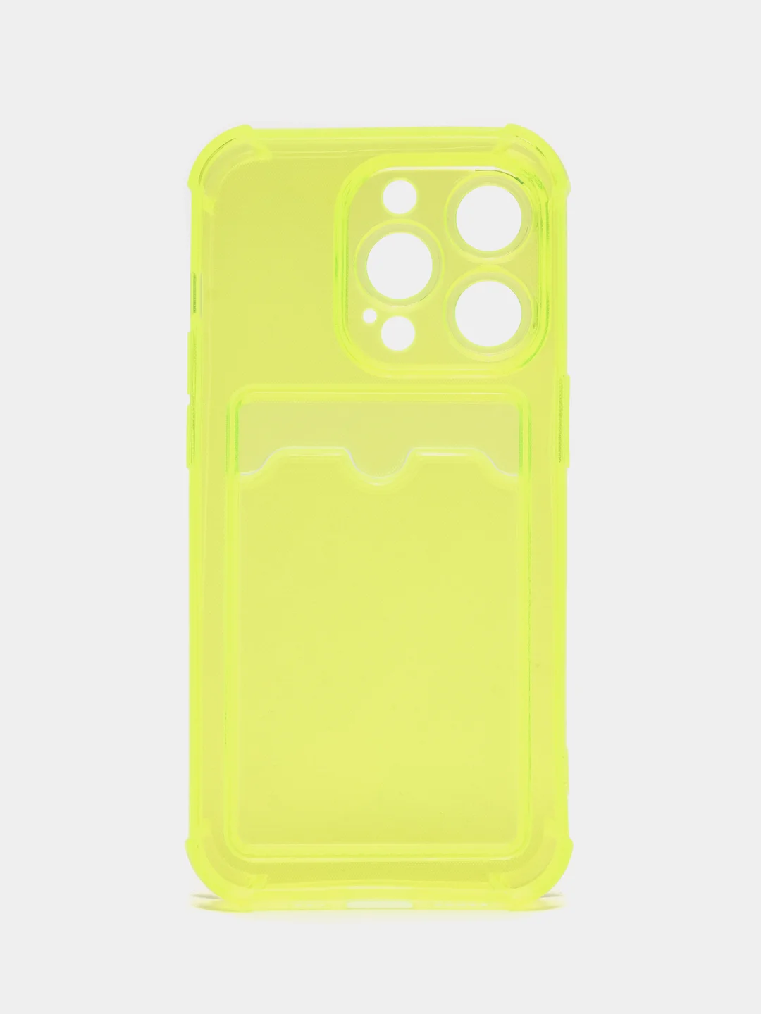 Лимонный чехол с карманом для карт iPhone XR, 11, 12, 13, 14, 15, Pro, Pro Max, Plus, 7, 8, айфон