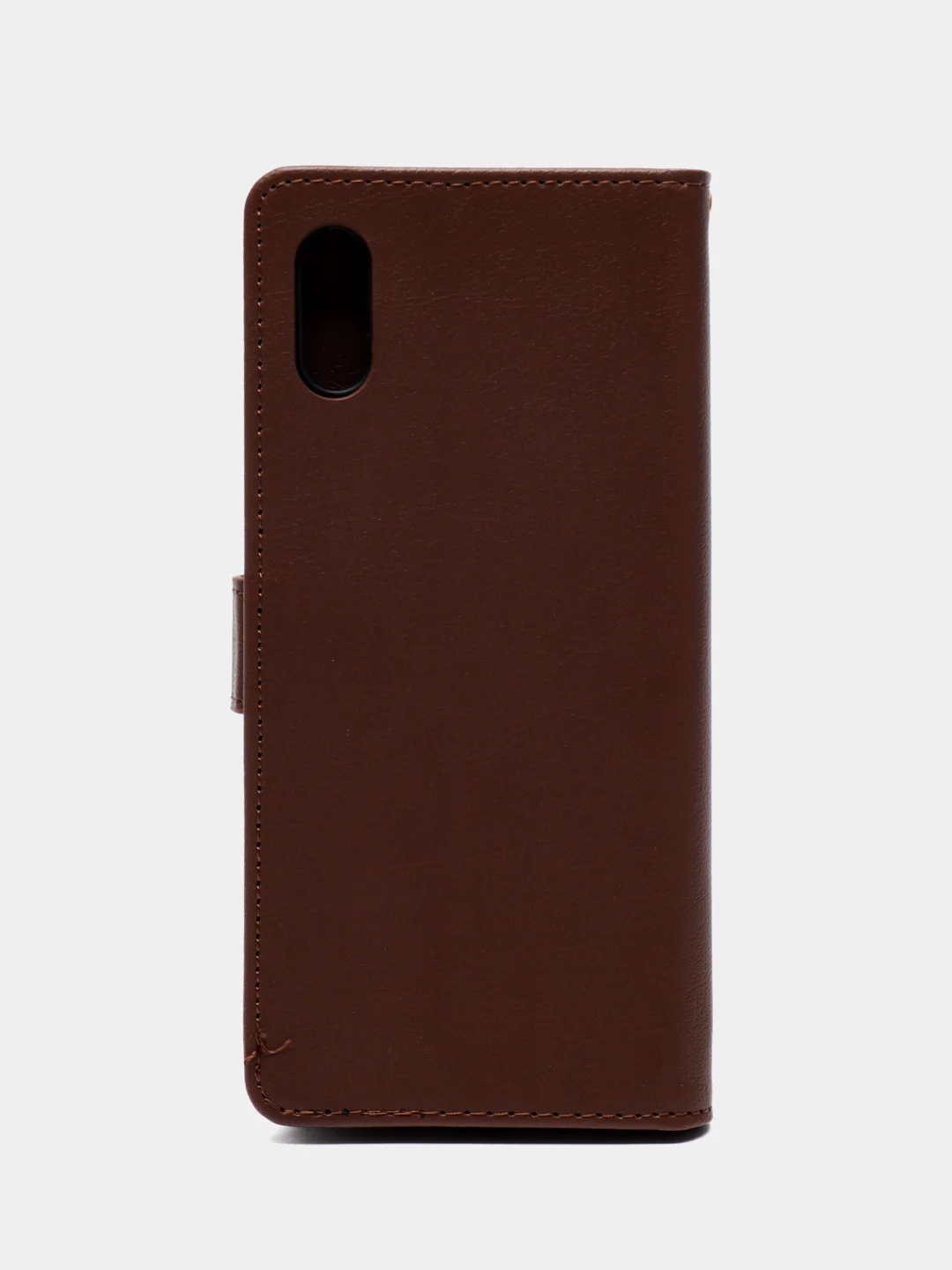 Коричневый кожаный PU чехол книжка Xiaomi Redmi 9A