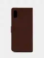 Коричневый кожаный PU чехол книжка Xiaomi Redmi 9A