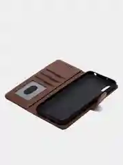 Коричневый кожаный PU чехол книжка Xiaomi Redmi 9A