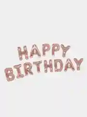 Кораллово-розовый гирлянда из воздушных шариков Happy Birthday, гирлянда-растяжка, шары на день рождения