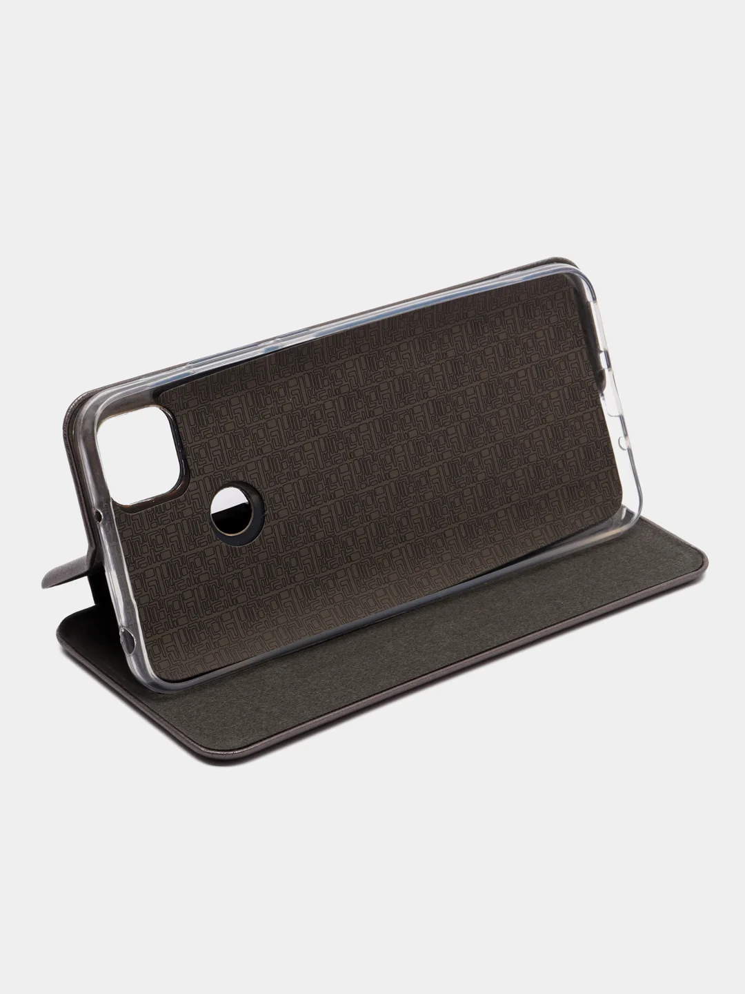 Серебряный чехол-книжка для Xiaomi Redmi 9C / 9C NFC / 10A (9С / 10А)