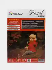 Фотобумага SHARco глянцевая A4, 180г/м2, 50л или 100л