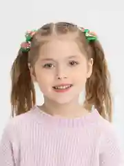 Зеленый бантики на первые хвостики