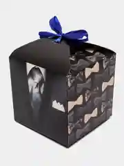 Коралловый коробка подарочная для подарка "Квадратная с рисунком", складная