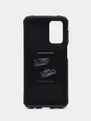Зеленый чехол противоударный Samsung Galaxy A23, Самсунг Галакси А23 с металлической подставкой
