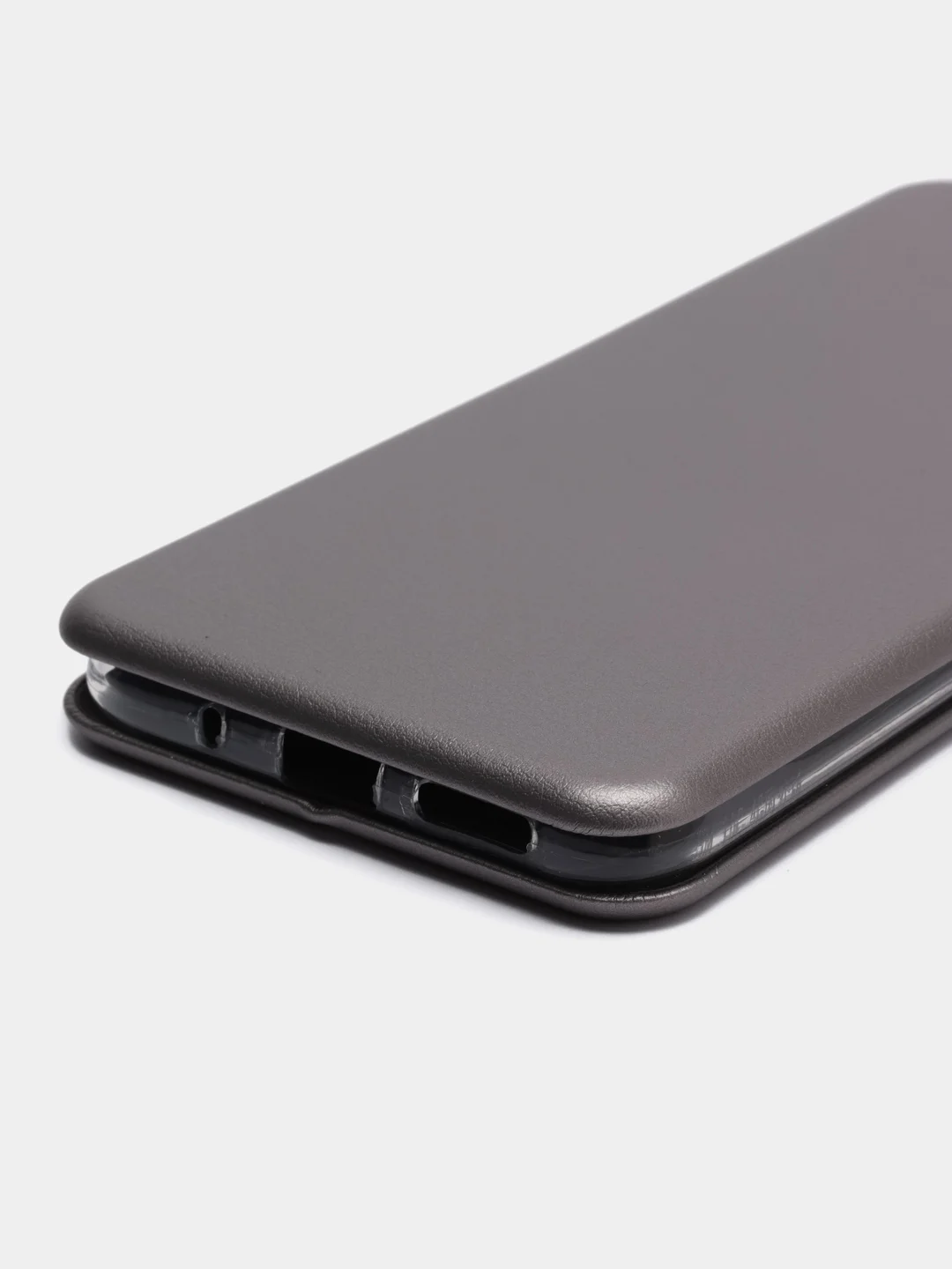 Серый чехол-книжка для Redmi 10C / 10С NFC / Poco C40