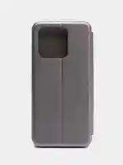 Серый чехол-книжка для Redmi 10C / 10С NFC / Poco C40