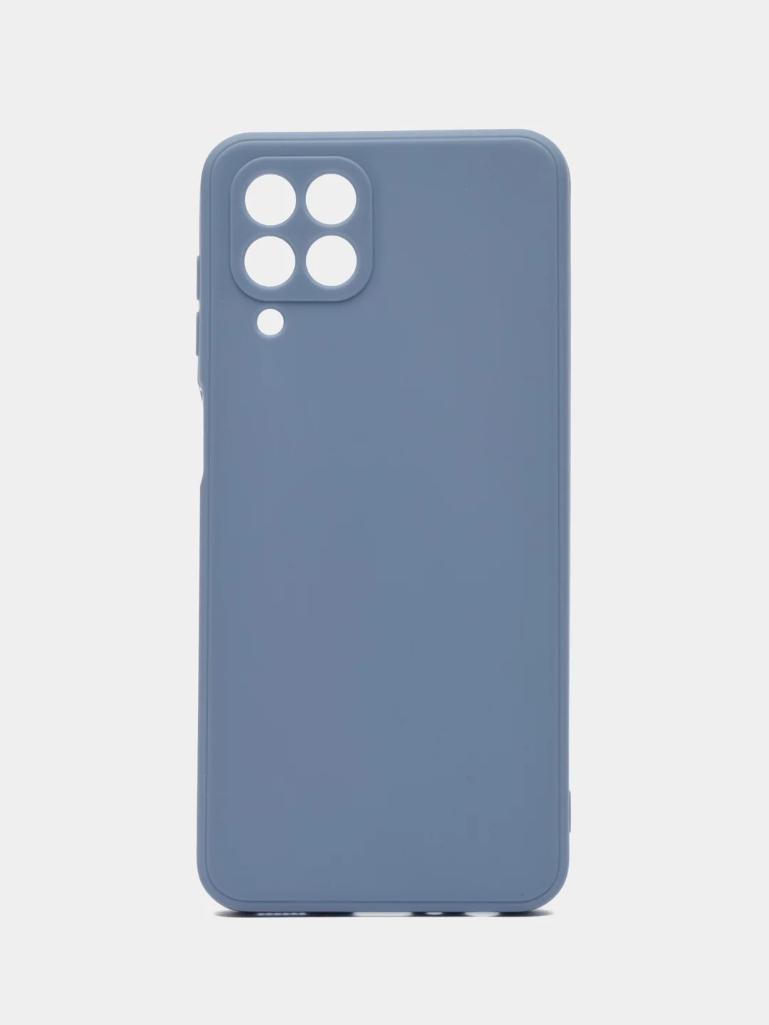 Синий меланж чехол для Samsung Galaxy M33 (Самсунг М33) 5G, с защитой камеры, силиконовый