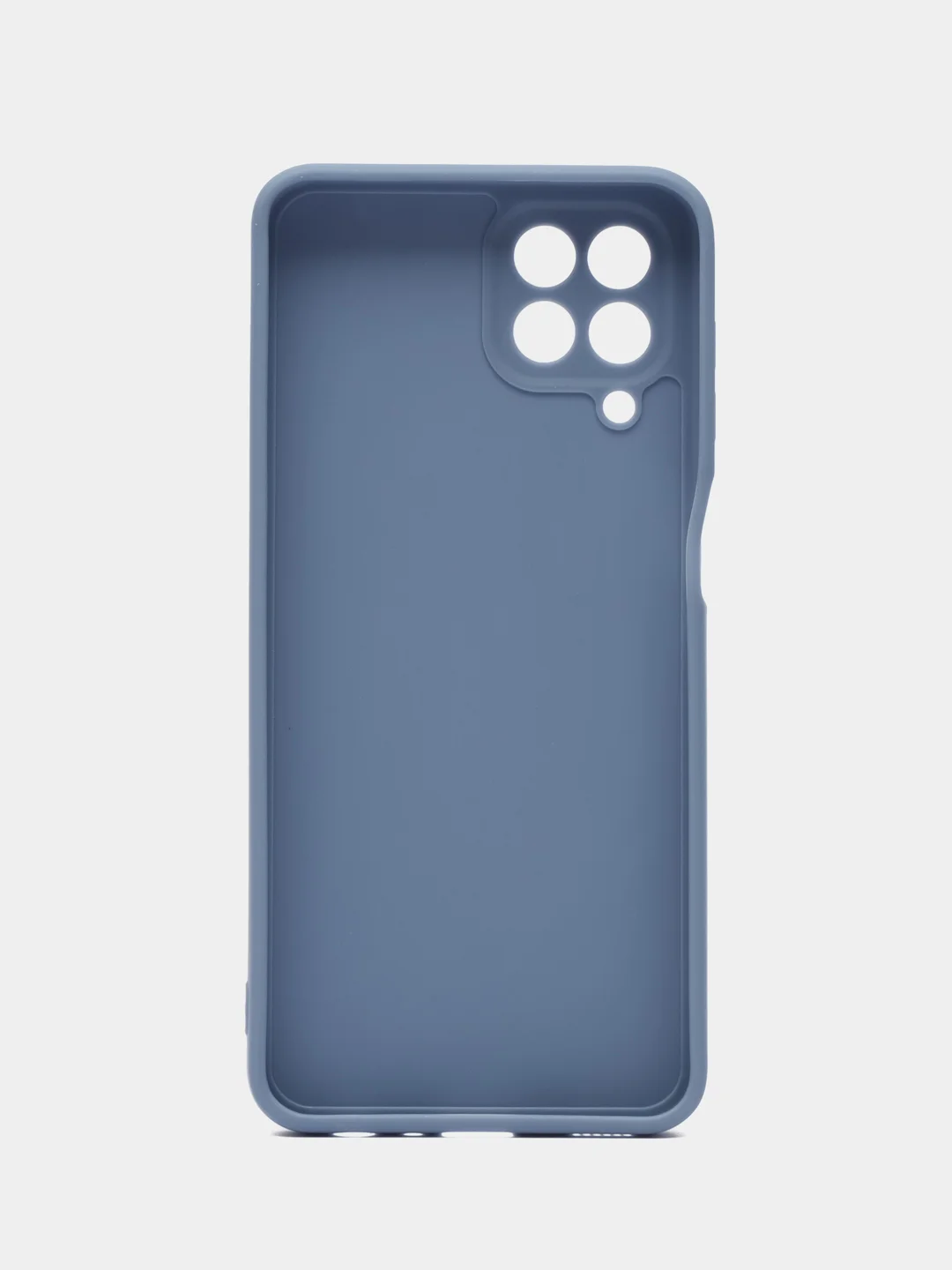 Синий меланж чехол для Samsung Galaxy M33 (Самсунг М33) 5G, с защитой камеры, силиконовый