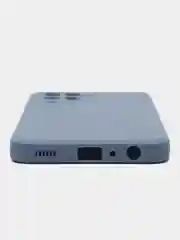 Синий меланж чехол для Samsung Galaxy M33 (Самсунг М33) 5G, с защитой камеры, силиконовый