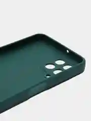 Тёмно-зелёный чехол для Samsung Galaxy M33 (Самсунг М33) 5G, с защитой камеры, силиконовый